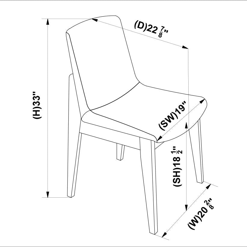 Ohio Dining Chair (Dark Gray)