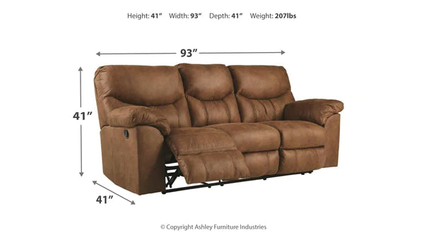 Boxberg Bark Reclining Sofa | 3380288