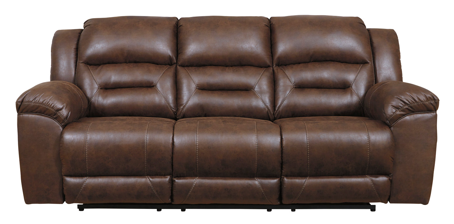 Stoneland Power Reclining Sofa and Loveseat - PKG001244