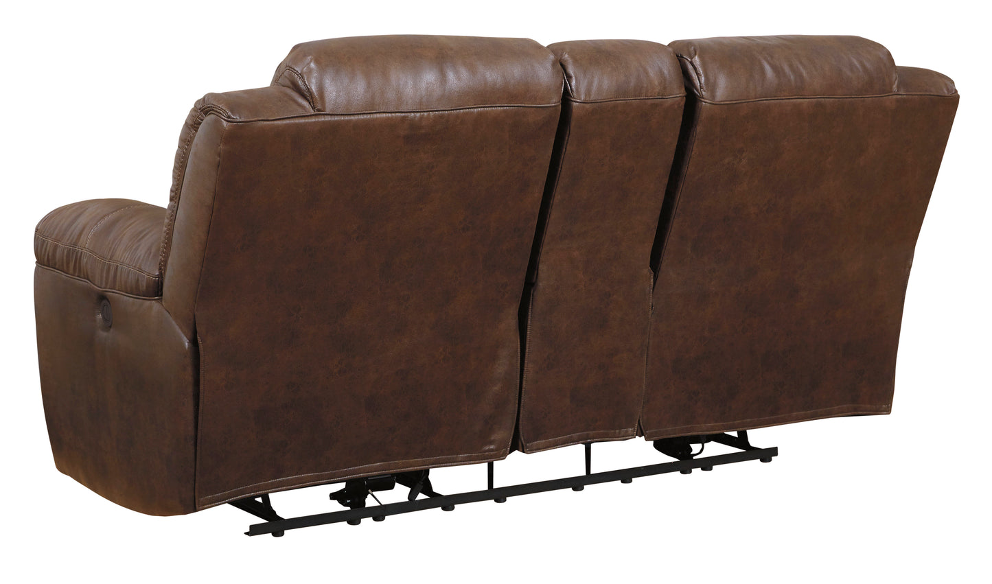 Stoneland Power Reclining Sofa and Loveseat - PKG001244