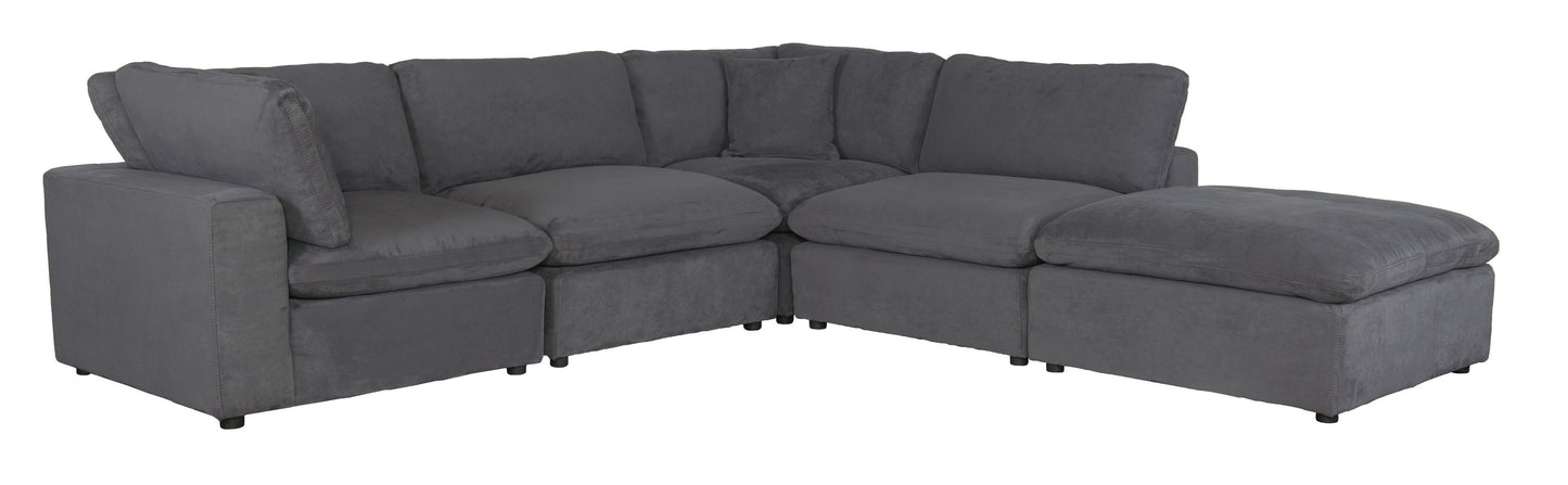 9546GY*6OT 6-Piece Modular Sectional with Ottoman