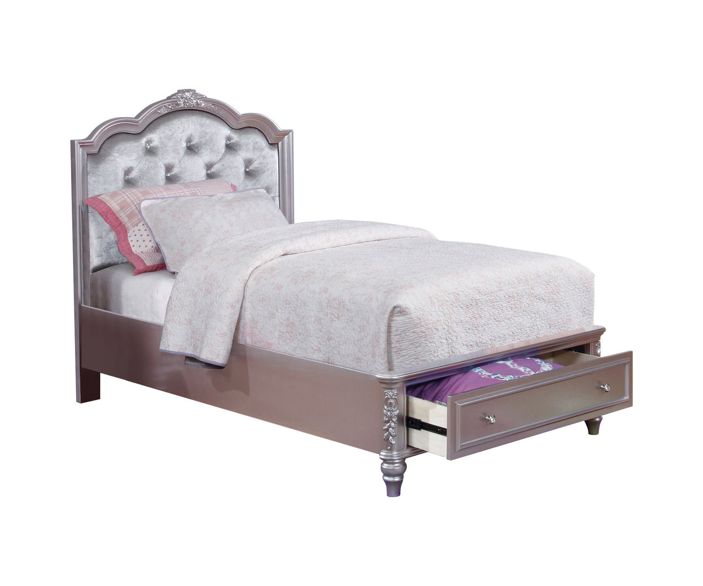 Caroline Storage Bedroom Set Metallic Lilac - 400891