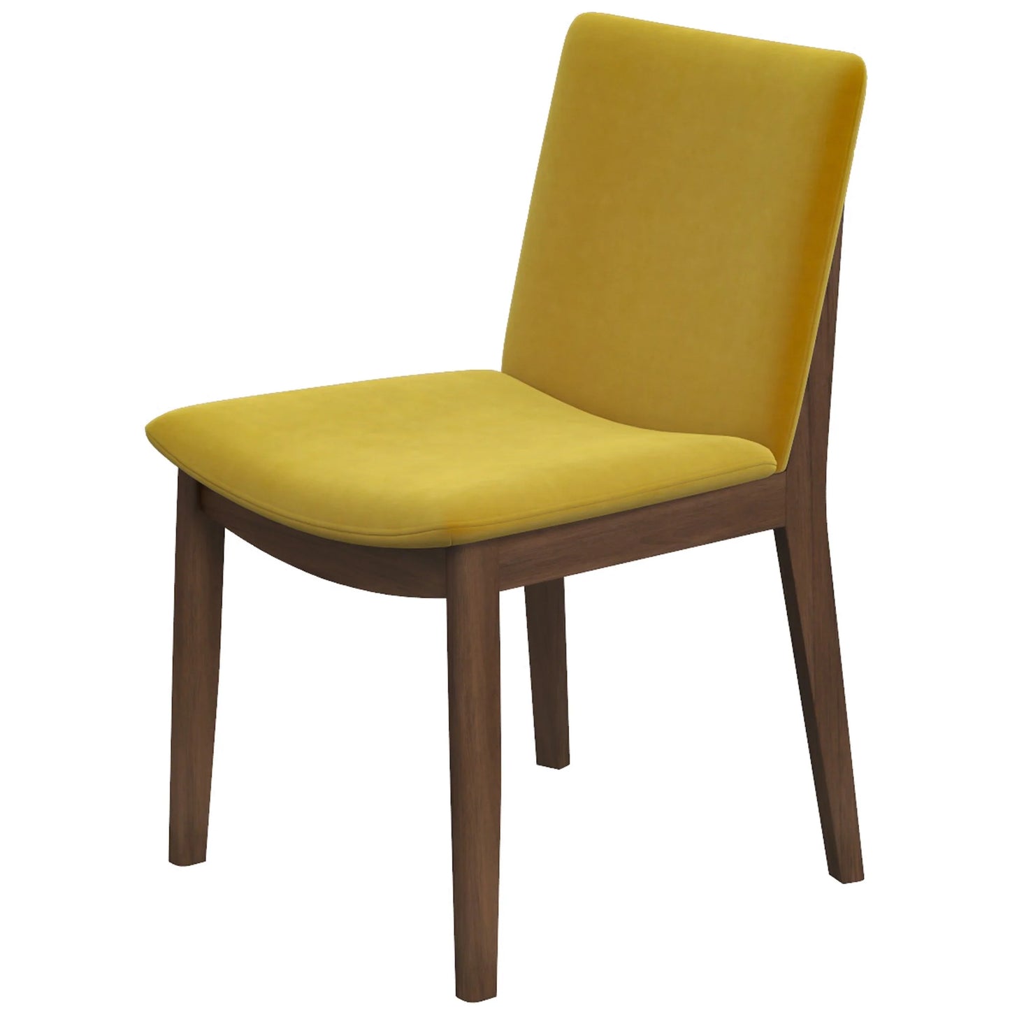 Virginia Dining Chair (Dark Yellow Velvet)