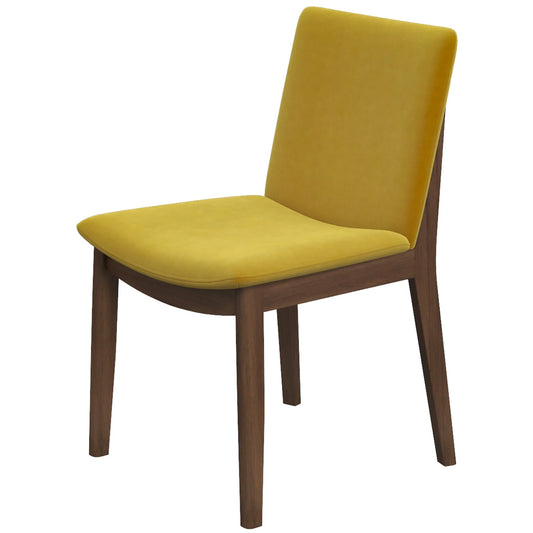 Virginia Dining Chair (Dark Yellow Velvet)