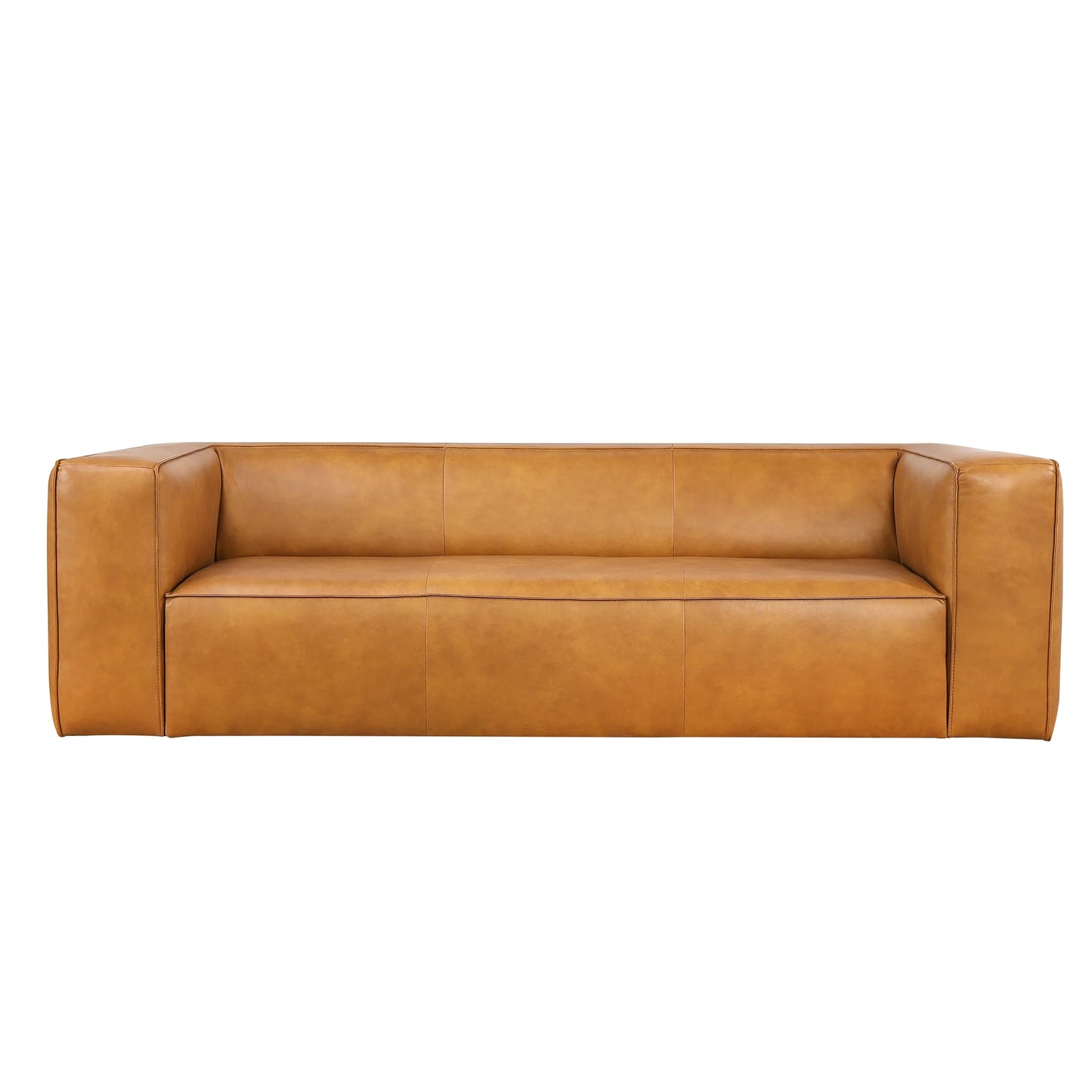 Emerson Leather Sofa (Tan)