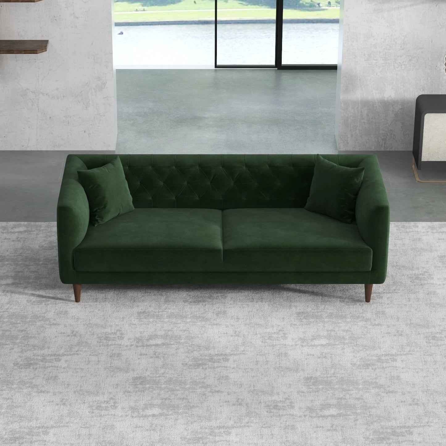 Caldo Pet Friendly Sofa (Dark Green)