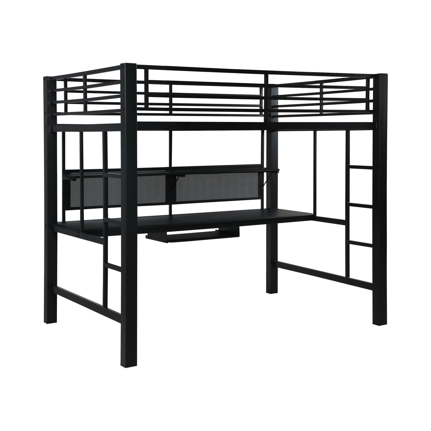 Avalon Full Workstation Loft Bed Black - 460023