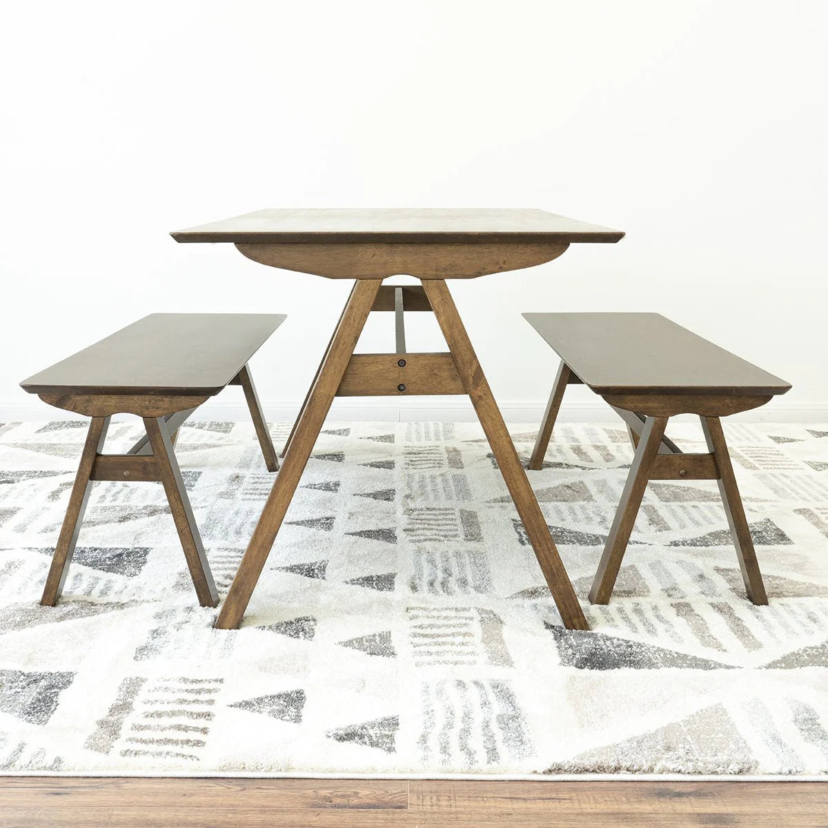 Lena Dining set with 2 Benches