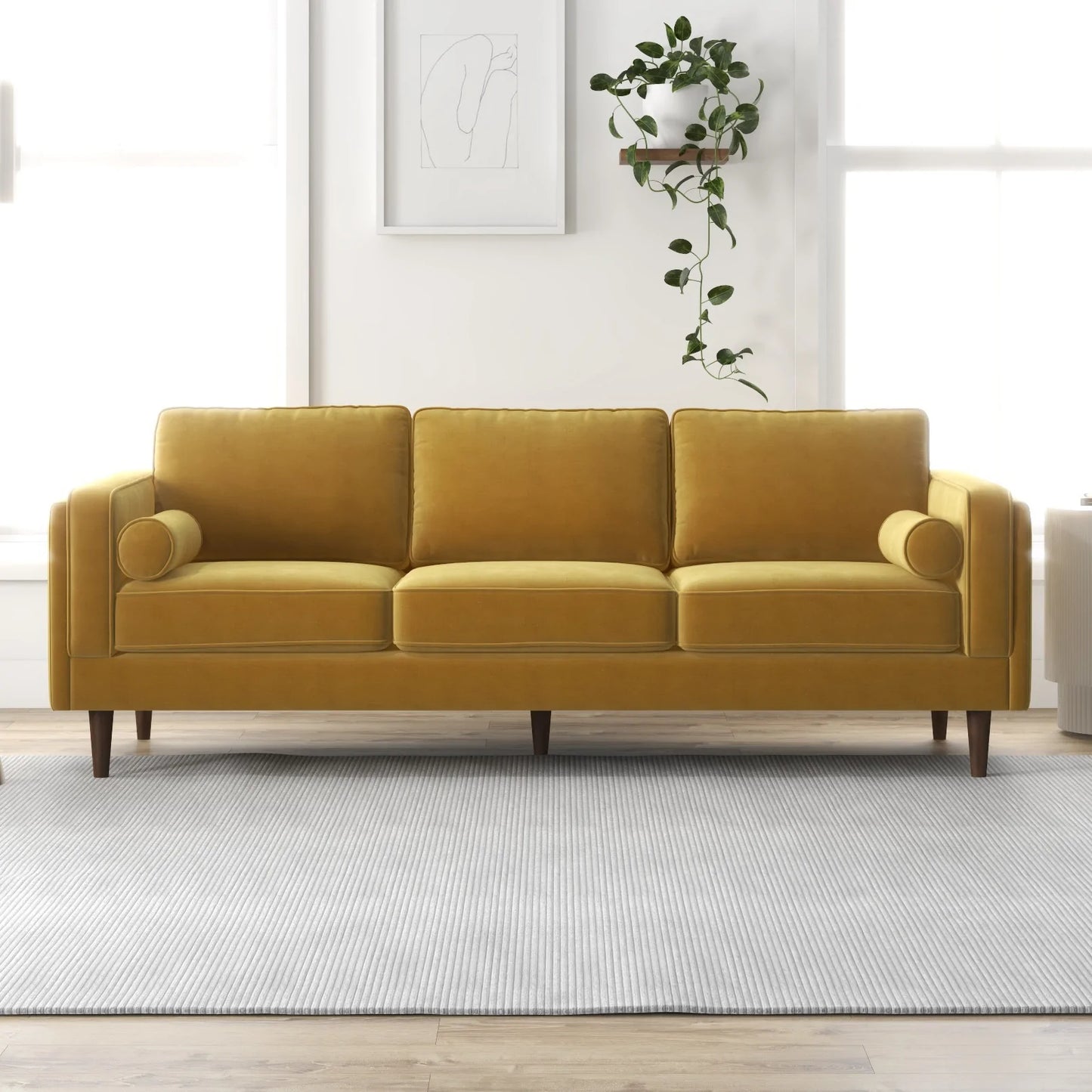 Fordham Sofa (Gold Velvet)