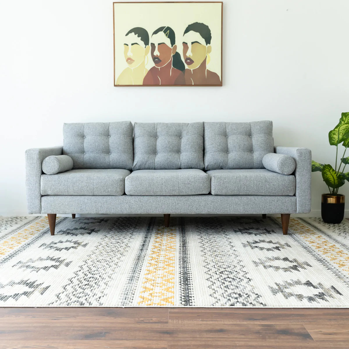 West Sofa (Grey Linen)