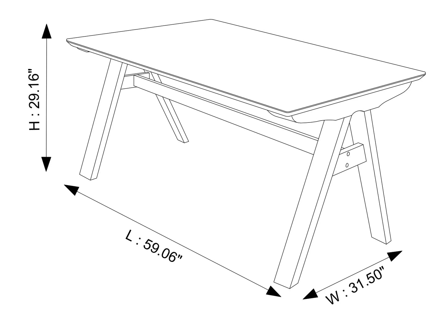 Lena Dining set with 2 Benches