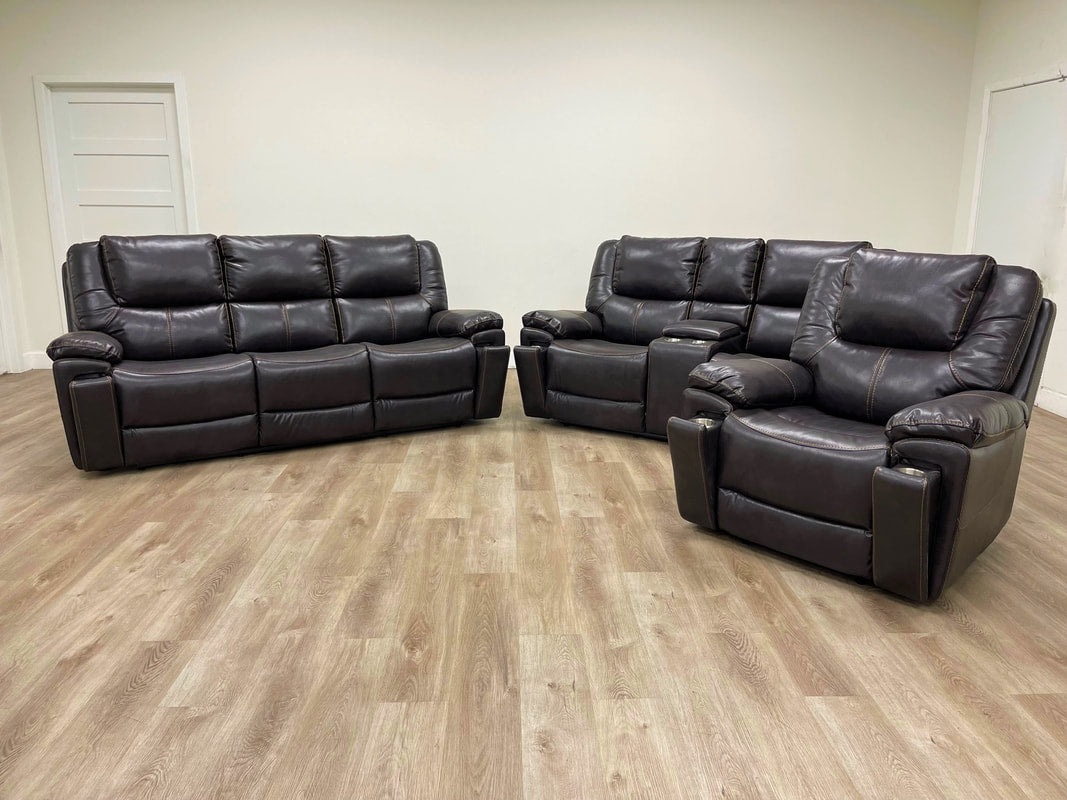 5108 Brown - 2PC or 3PC Reclining Living Room Set