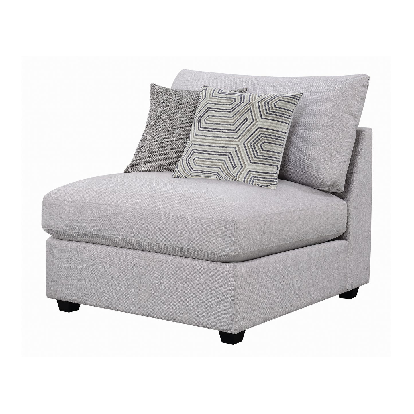 Cambria Upholstered Armless Chair Grey -  551511