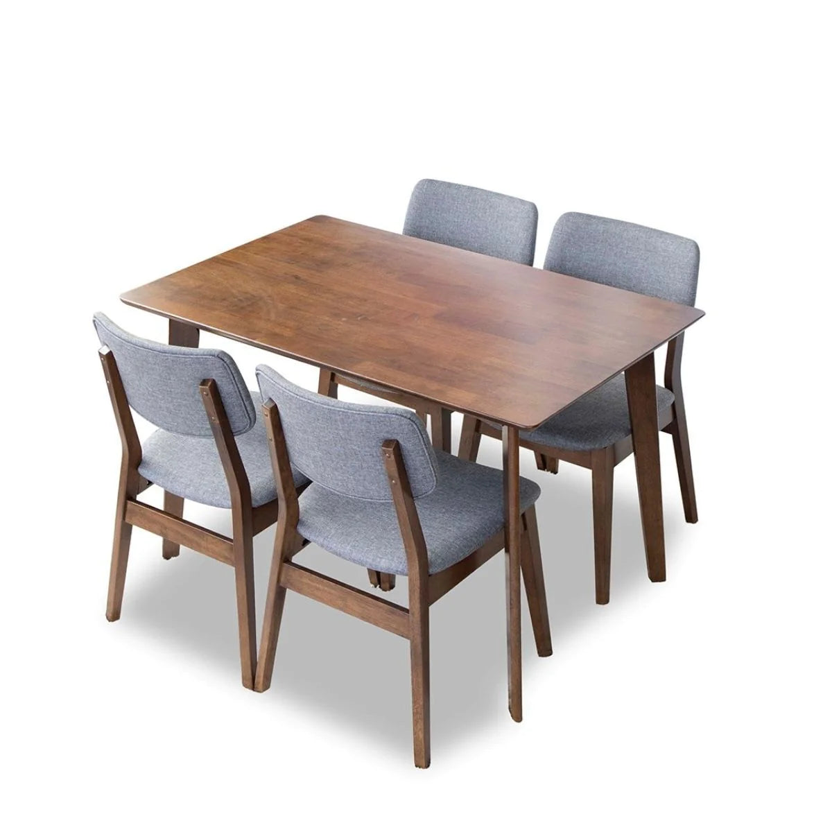 Dining Set, Abbott Walnut Small Table - 4 Abbott Chairs