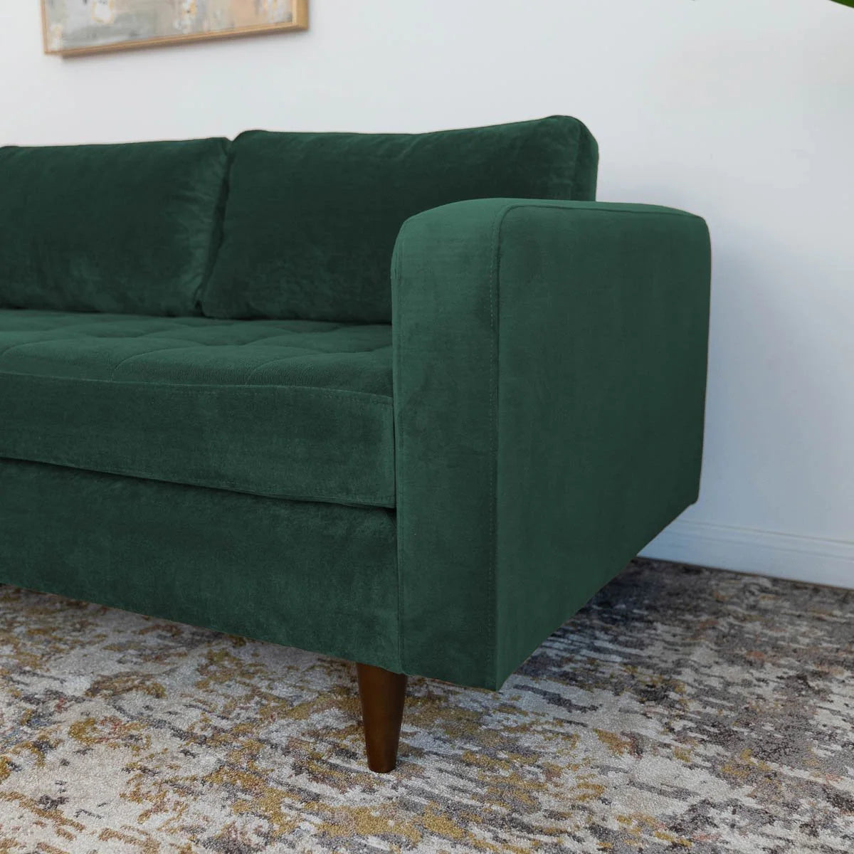 Minnesota Sectional Sofa (Green - Left Facing Chaise)