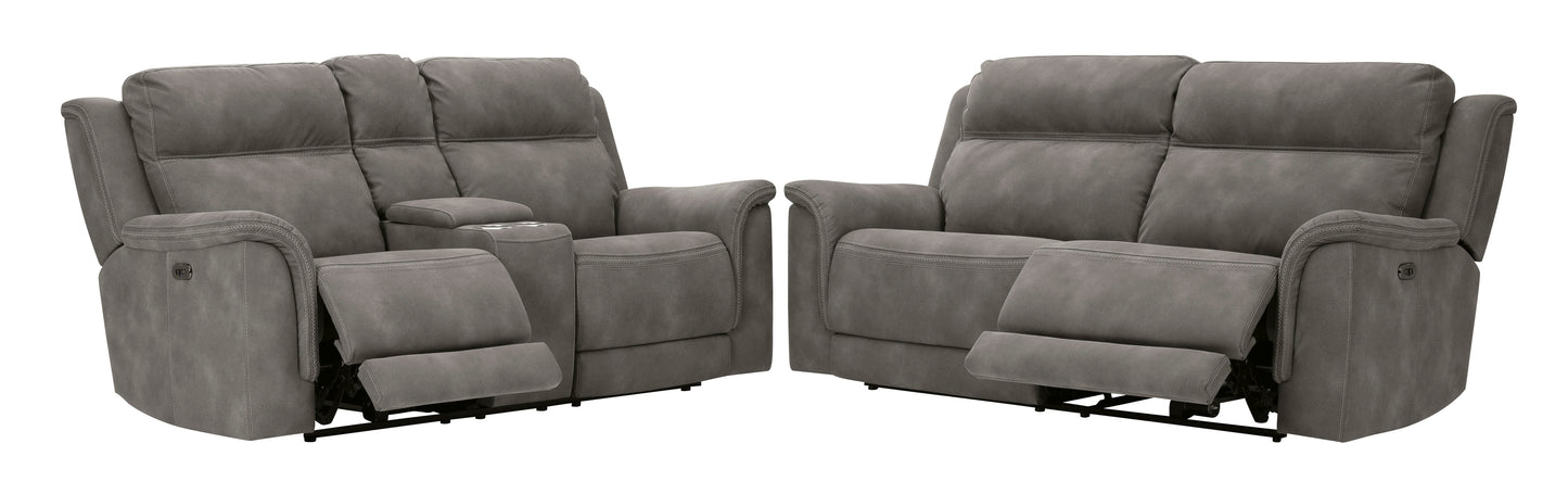 Next-Gen DuraPella Dual Power Reclining Sofa and Loveseat - PKG008140