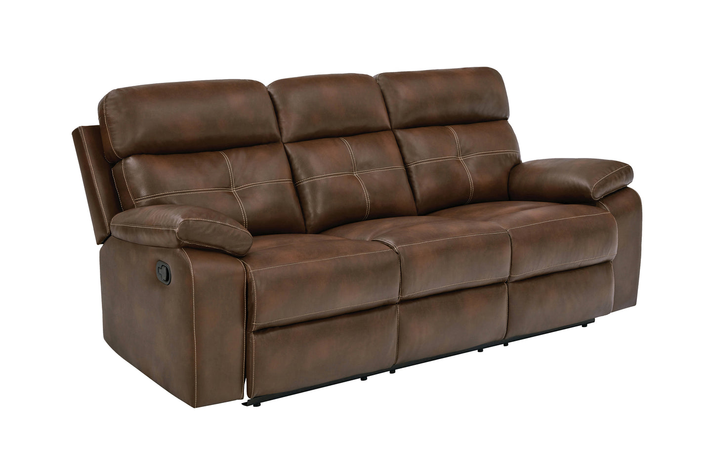 Damiano Upholstered Tufted Living Room Set Tri-Tone Brown - 601691
