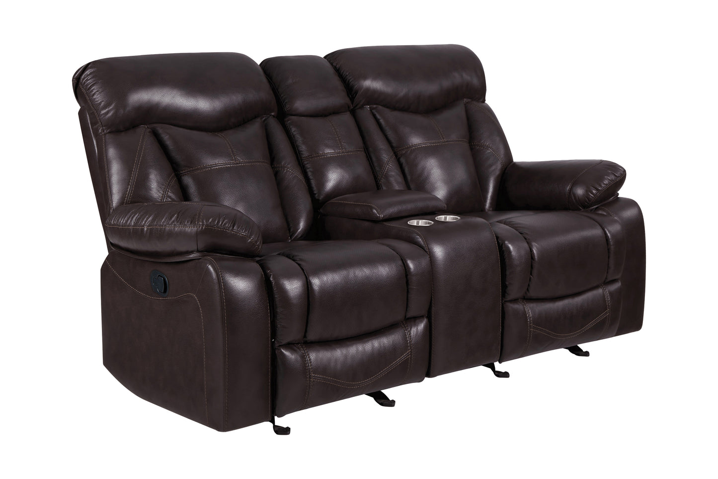 Zimmerman Upholstered Tufted Living Room Set Dark Brown - 601711