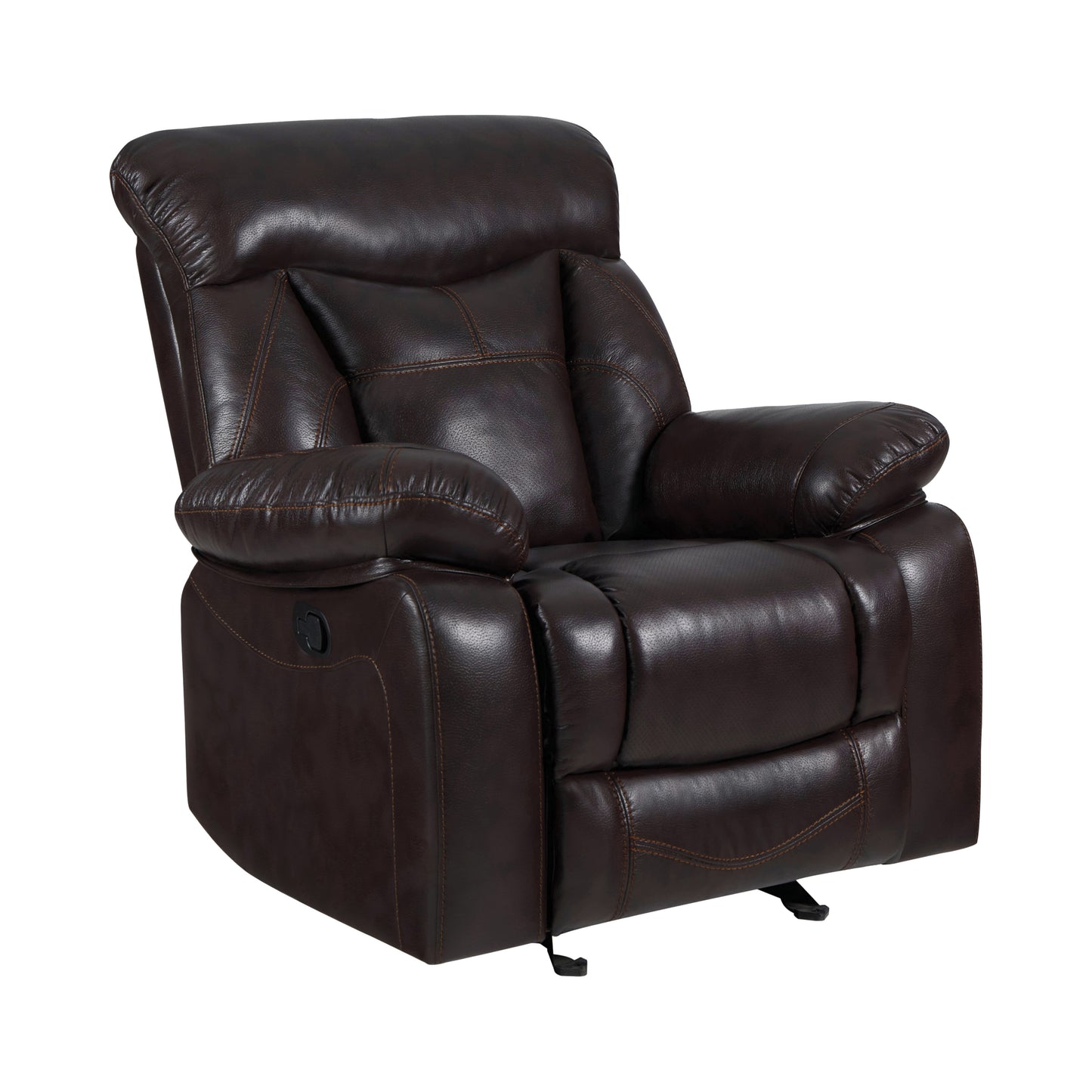 Zimmerman Upholstered Tufted Living Room Set Dark Brown - 601711