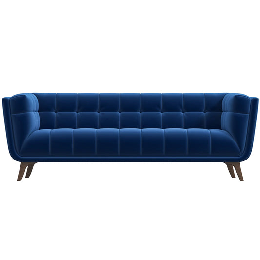 Kano Large Navy Blue Velvet Sofa