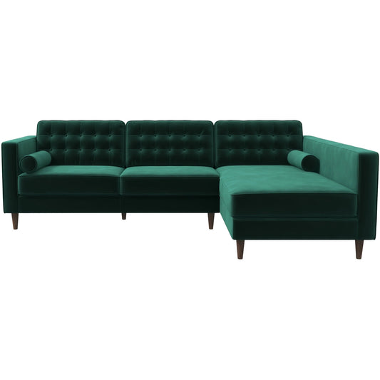 Olson Sectional Sofa (Green) Left& Right Chaise