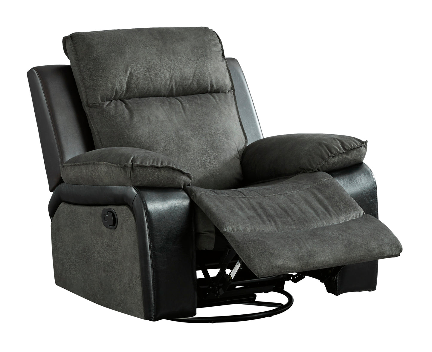 Woodsway Gray Swivel Glider Recliner | 6450461