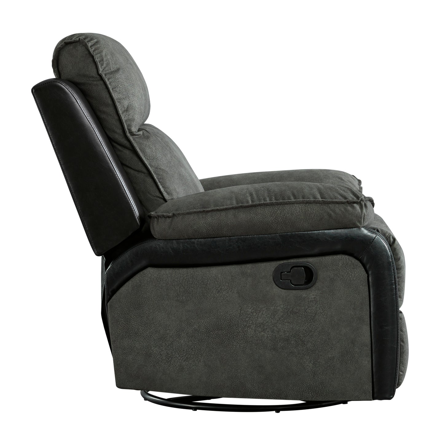 Woodsway Gray Swivel Glider Recliner | 6450461