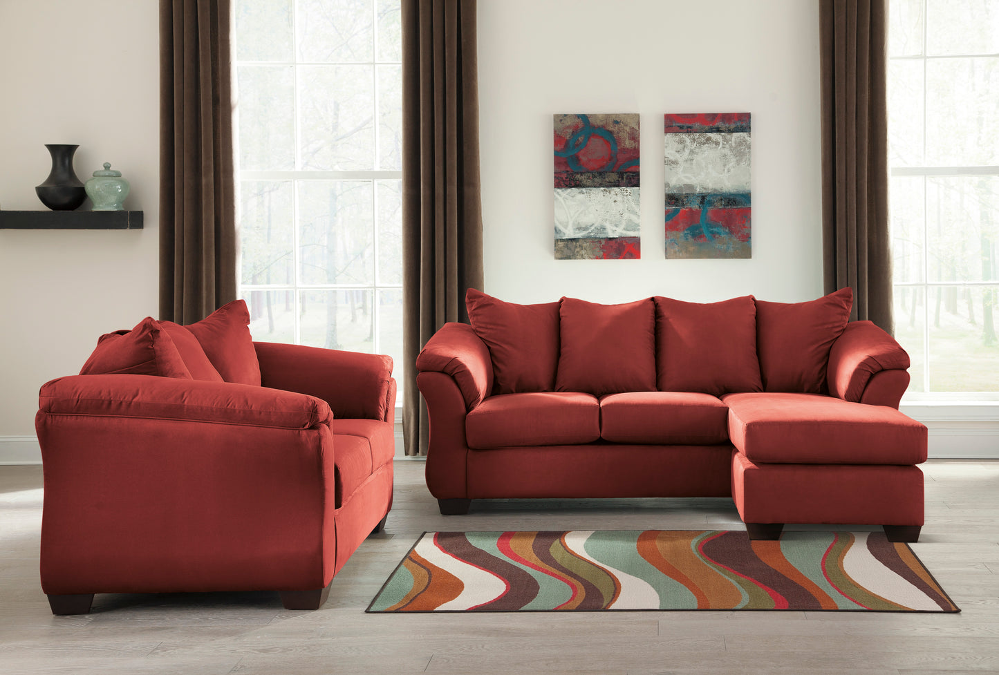 Darcy Sofa Chaise and Loveseat - PKG000592