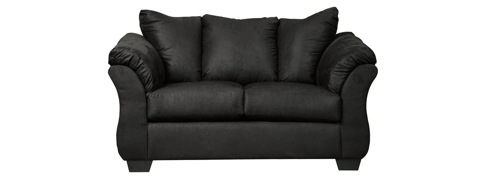 Darcy Black Loveseat | 7500835