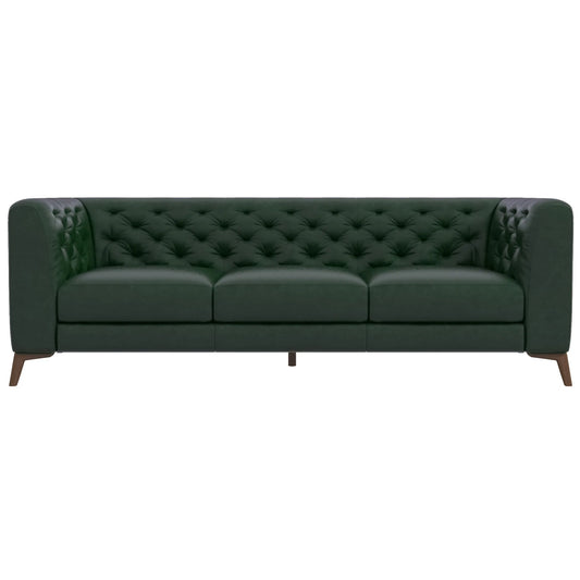 Fargo Genuine Leather Sofa Jade Green