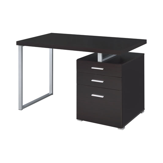 Brennan 3-Drawer Office Desk Cappuccino - 800519