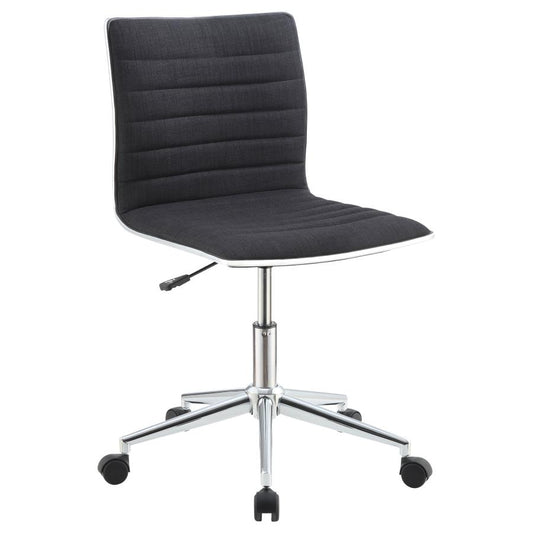 Adjustable Height Office Chair Black And Chrome - 800725 / 800727