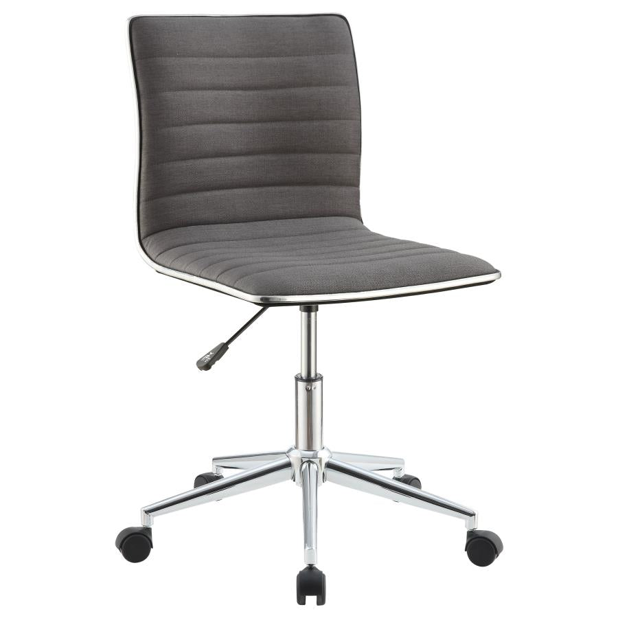 Adjustable Height Office Chair Black And Chrome - 800725 / 800727