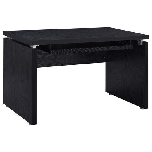 Russell Computer Desk With Keyboard Tray Black Oak - 800821