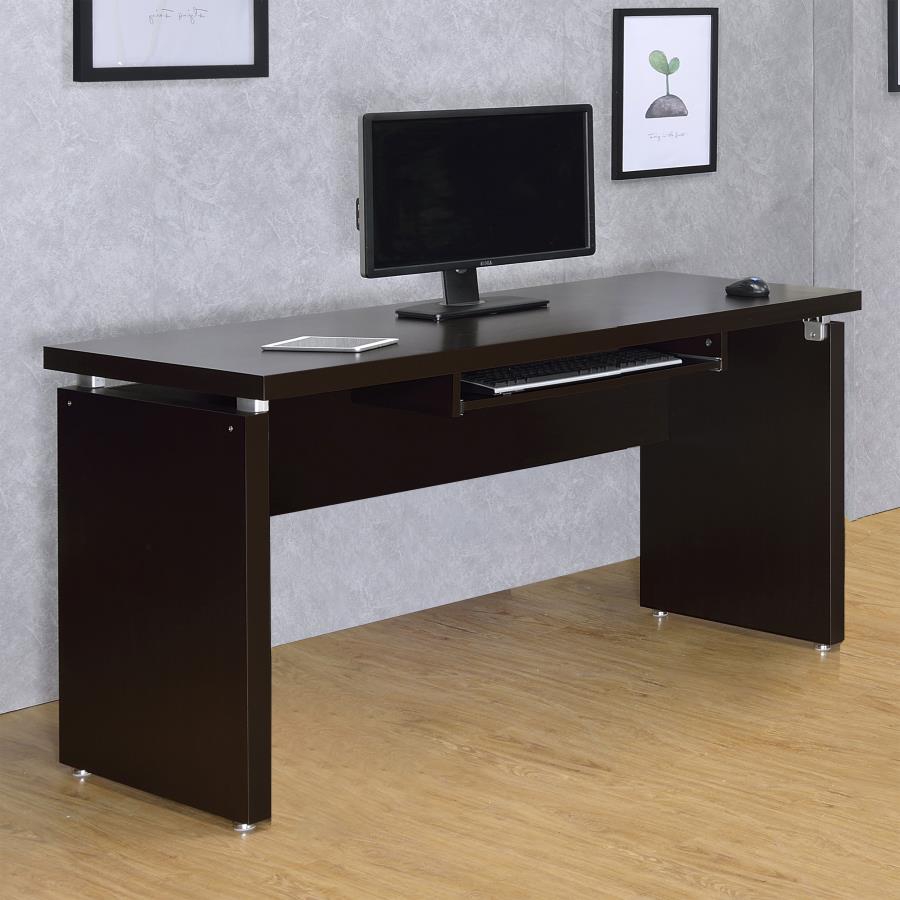Skylar Computer Desk with Keyboard Drawer Cappuccino - 800891