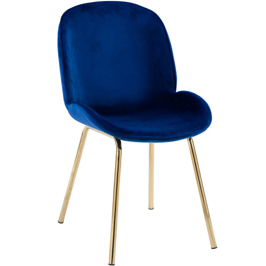 Lucy Blue Velvet Dining Chair