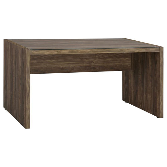 Luetta 59-inch Rectangular Writing Desk Aged Walnut - 805622