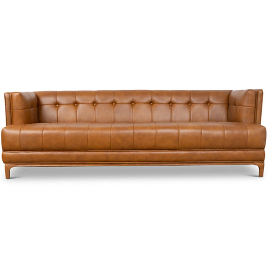 Kennedy Sofa (Cognac Leather)