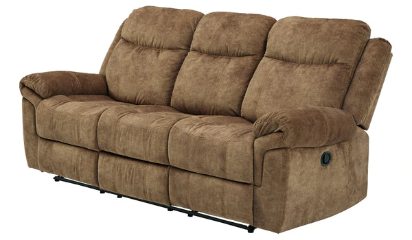 Huddle-Up Nutmeg Reclining Sofa with Drop Down Table | 8230489