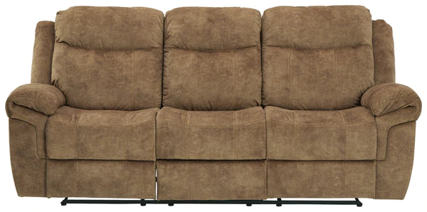 Huddle-Up Nutmeg Reclining Sofa with Drop Down Table | 8230489