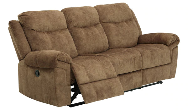 Huddle-Up Nutmeg Reclining Sofa with Drop Down Table | 8230489