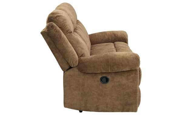 Huddle-Up Nutmeg Reclining Sofa with Drop Down Table | 8230489