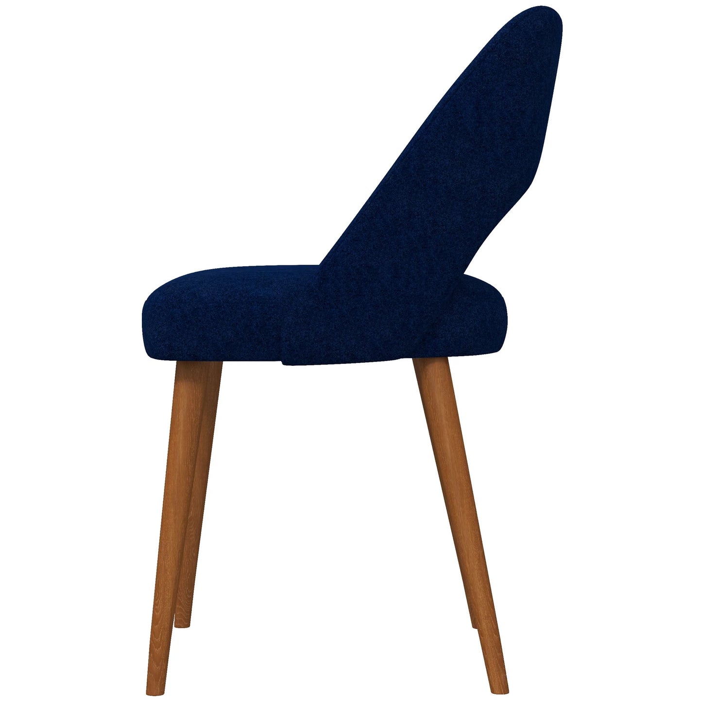 Ariana Modern Dining Chair (Navy Blue Boucle)