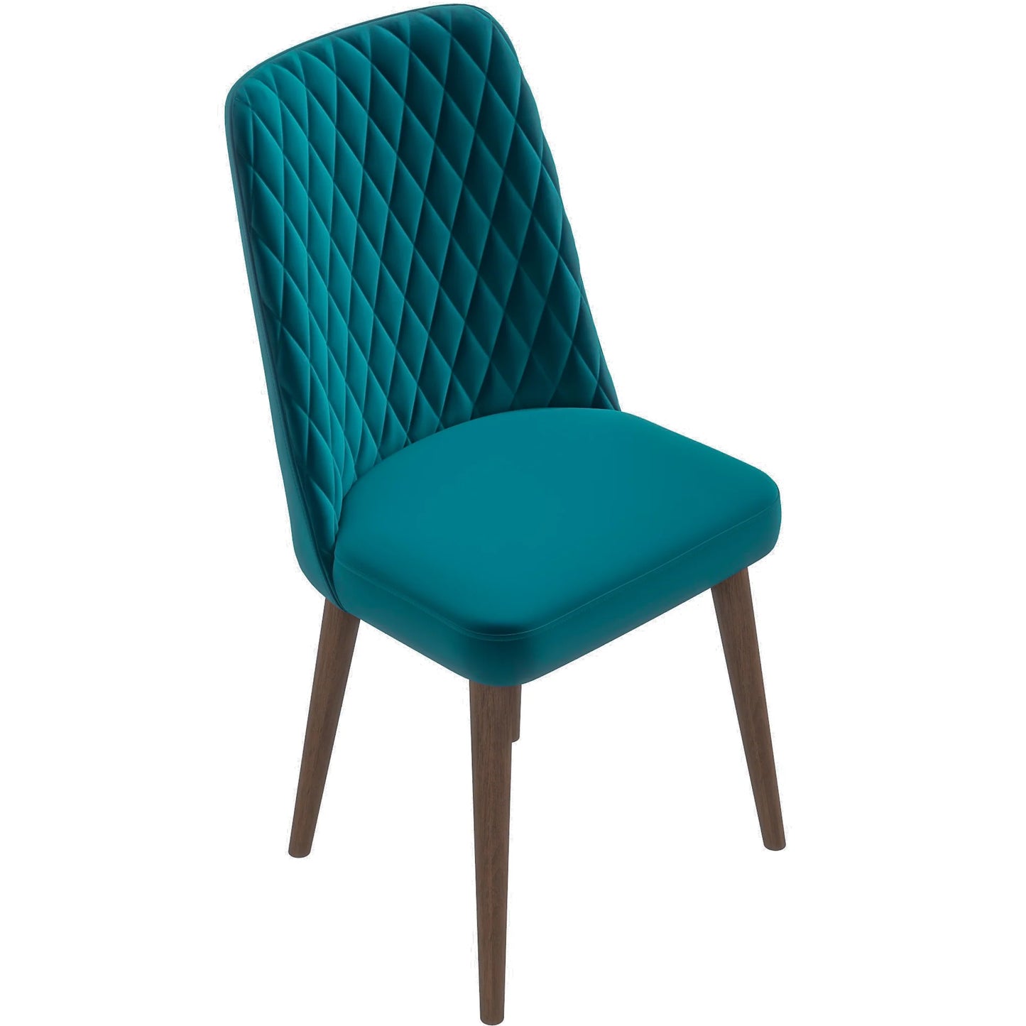 Evette Mid Century Modern Teal Dining Chair