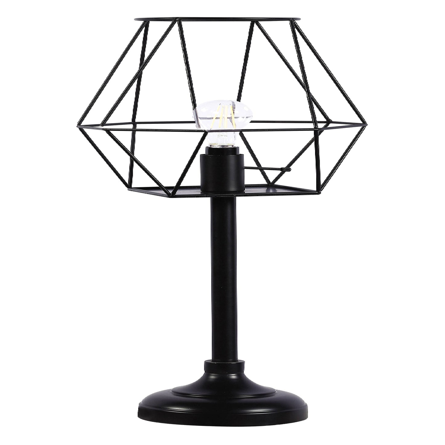 Metal Open Shade Table Lamp Black - 920198