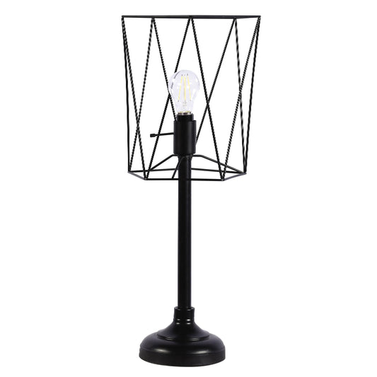 Metal Slender Torch Table Lamp Black - 920197