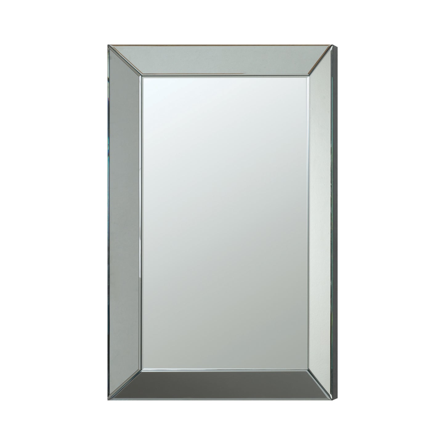 Rectangular Beveled Wall Mirror Silver - 901783