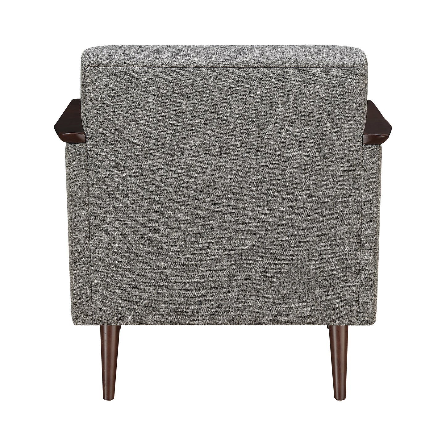 Upholstered Accent Chair Grey And Brown - 905392