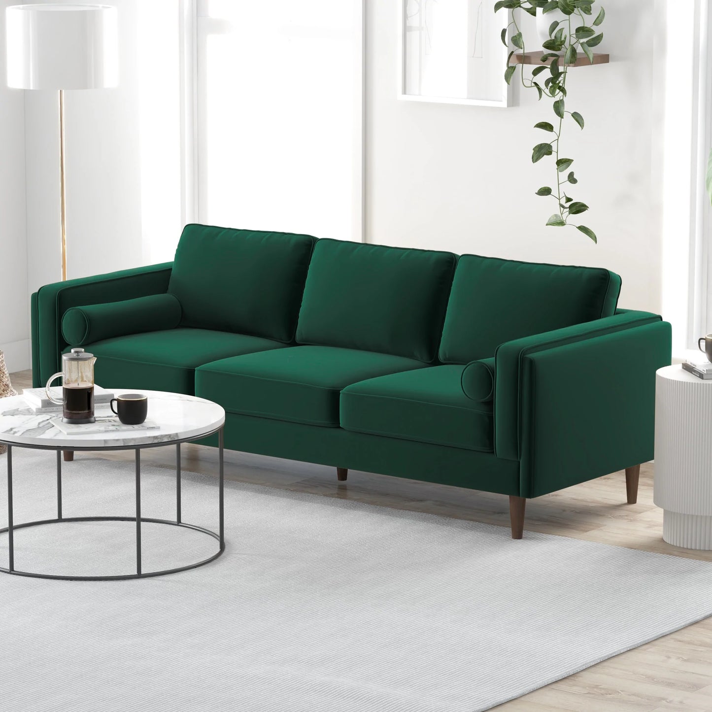 Fordham Sofa (Dark Green Velvet)