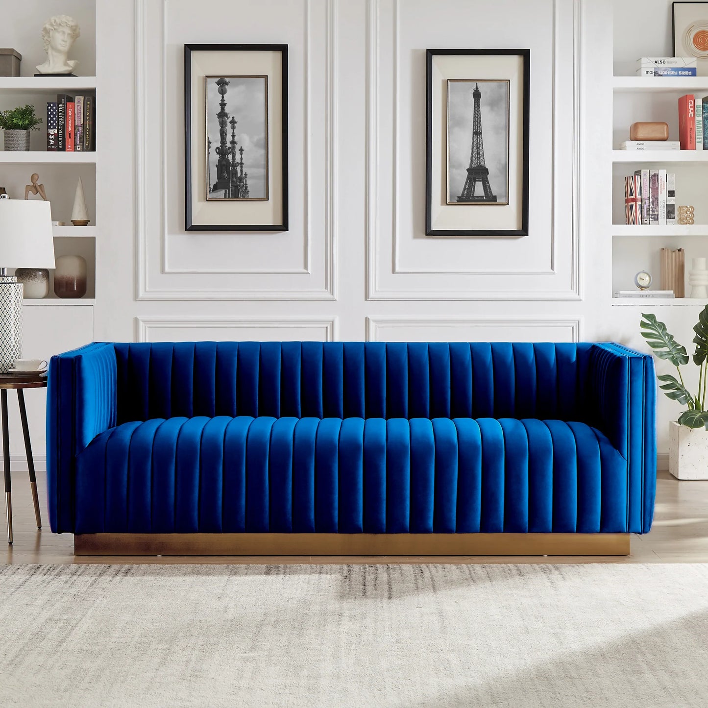 Atlanta Sofa (Dark Blue Velvet)